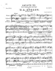 Partition complète, église Sonata, Church Sonata No.8Church Sonata No.16