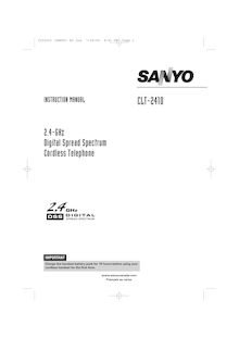 Notice Téléphone sans fil Sanyo  CLT-2410