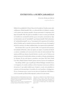 Entrevista a Rubén Jaramillo