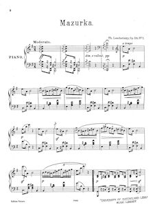 Partition complète, 2 Mazurkas, Op.24, Leschetizky, Theodor