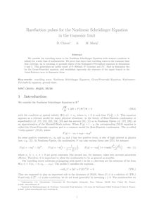 Rarefaction pulses for the Nonlinear Schrodinger Equation in the transonic limit
