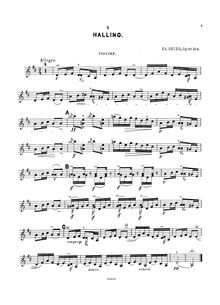 Partition de violon, lyrique pièces, Grieg, Edvard par Edvard Grieg