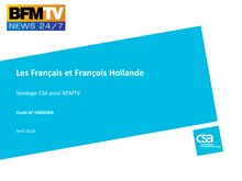 Les Français et François Hollande - Sondage CSA