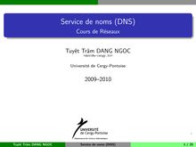 Service de noms (DNS) - Cours de Réseaux