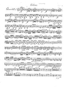 Partition violon, Trois quatuors pour flûte, violon, viole de gambe et violoncelle