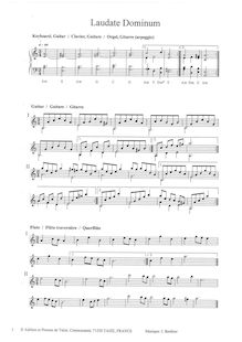 Laudate Dominum - partitions pour plusieurs instruments