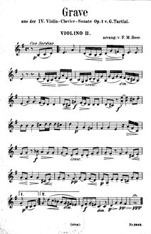 Partition violon 2, 12 violon sonates et a Pastorale, Op.1, Sonate e una pastorale