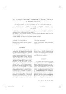 Polimorfismo del gen calpaína en razas vacunas por la técnica pcr-rflp (Polymorphism of the calpain gene in cattle by pcr-rflp analysis )