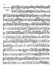Partition Sonata No.4, 6 sonates pour violoncelle et basse, Op.1