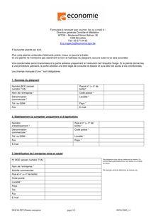formulaire plainte.pdf - DGCM-PTP-Plainte entreprise page 1/2 09 ...
