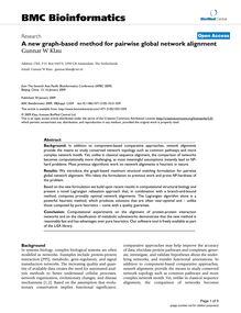 A new graph-based method for pairwise global network alignment