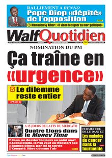 Walf Quotidien n°9112 - du vendredi 12 août 2022
