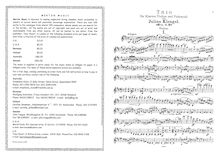 Partition complète et parties, Piano Trio, Op.25, D major