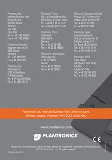 Notice Amplificateur Plantronics  A20