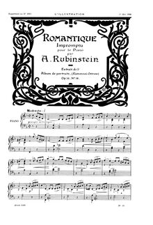 Partition , Impromptu, Kamenniy-Ostrov, Op.10, 24 Piano Sketches