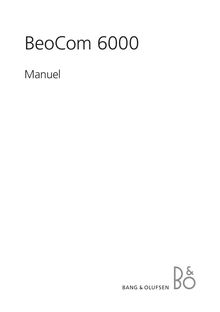 Notice Téléphone Bang & Olufsen  BeoCom 6000