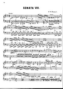 Partition complète, Piano Sonata No. 8, Hummel, Johann Nepomuk