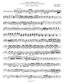 Partition viole de gambe 2, Octet, E major, Spohr, Louis