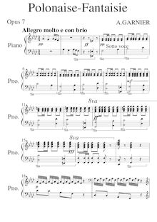 Partition complète, Polonaise-Fantaisie, F minor, Garnier, Arthur