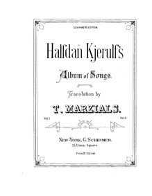 Partition Volume 2 (28 chansons), Album of chansons, Haldfen Kjerulf s Album of Songs