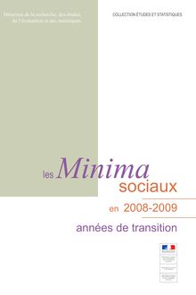 Les Minima sociaux en 2008-2009, années de transition