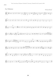 Partition Alto en G2 clef, Newe ausserlesene Paduanen, Galliarden, Cantzonen, Allmand und Couranten