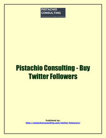 Pistachio Consulting