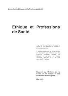 Ethique et professions de santé
