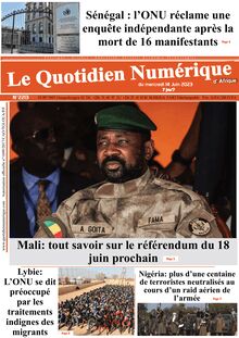 Quotidien Numérique d’Afrique du 14/06/2023