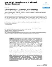 Carotid body tumors: radioguided surgical approach