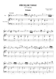 Partition complète, Première et Deuxième , E minor, A major, Couperin, François