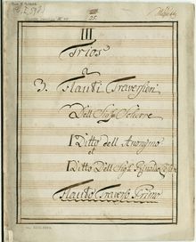 Partition parties complètes, Trios a 3 Flauti Traversieri, III Trios a 3. Flauti Traversieri