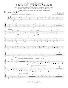 Partition trompette 3, Symphony No.36  Christmas Symphony , F major par Michel Rondeau