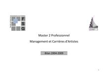 Master 2 Professionnel Management et Carrières d Artistes