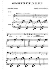 Partition complète (F major), Poëme d amour, Massenet, Jules