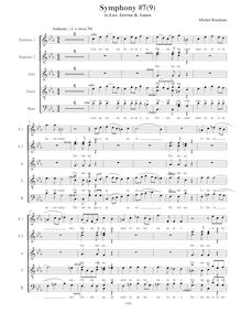 Partition I, Lux aterna & Amen, Symphony No.7  Requiem , C minor par Michel Rondeau