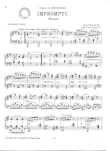 Partition No.6 - Impromptu (Menuett), 6 Kleine Konzertstücke, Op.131