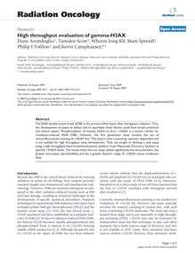 High throughput evaluation of gamma-H2AX