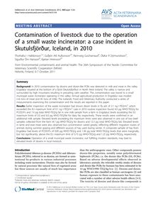 Contamination of livestock due to the operation of a small waste incinerator: a case incident in Skutulsfjörður, Iceland, in 2010
