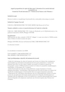 Sujet thèse ED 227 Janvier-Clément 010
