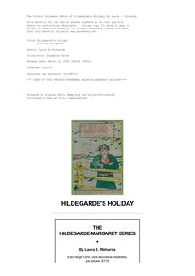 Hildegarde s Holiday - a story for girls