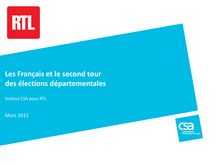 Second tour des départementales : l UMP et le Centre vainqueurs selon plus des 2/3 des Français