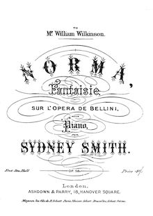 Partition complète, Norma, Op.58, Fantaisie sur l opera de Bellini