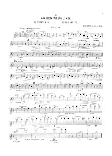 Partition de violon, lyrique pièces, Op.43, Grieg, Edvard