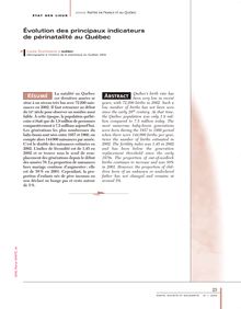 Au Quebec - article ; n°1 ; vol.3, pg 25-40