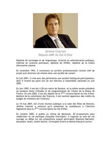 Jérôme Chartier Député UMP du Val d Oise