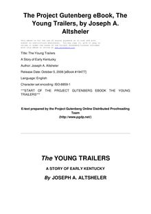 The Young Trailers - A Story of Early Kentucky