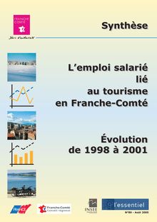 L emploi salarié lié au tourisme en Franche-Comté - Évolution de 1998 à 2001