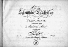 Partition complète, 12 Schottische Angloises, Op.1, Remdé, Johann Christian Heinrich