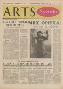 ARTS N° 549 du 04 janvier 1956